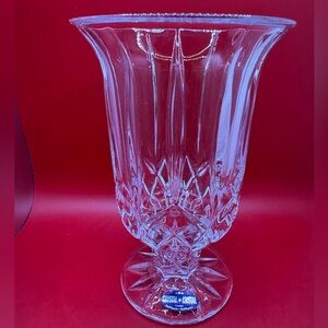 Crystal vase made in USA.